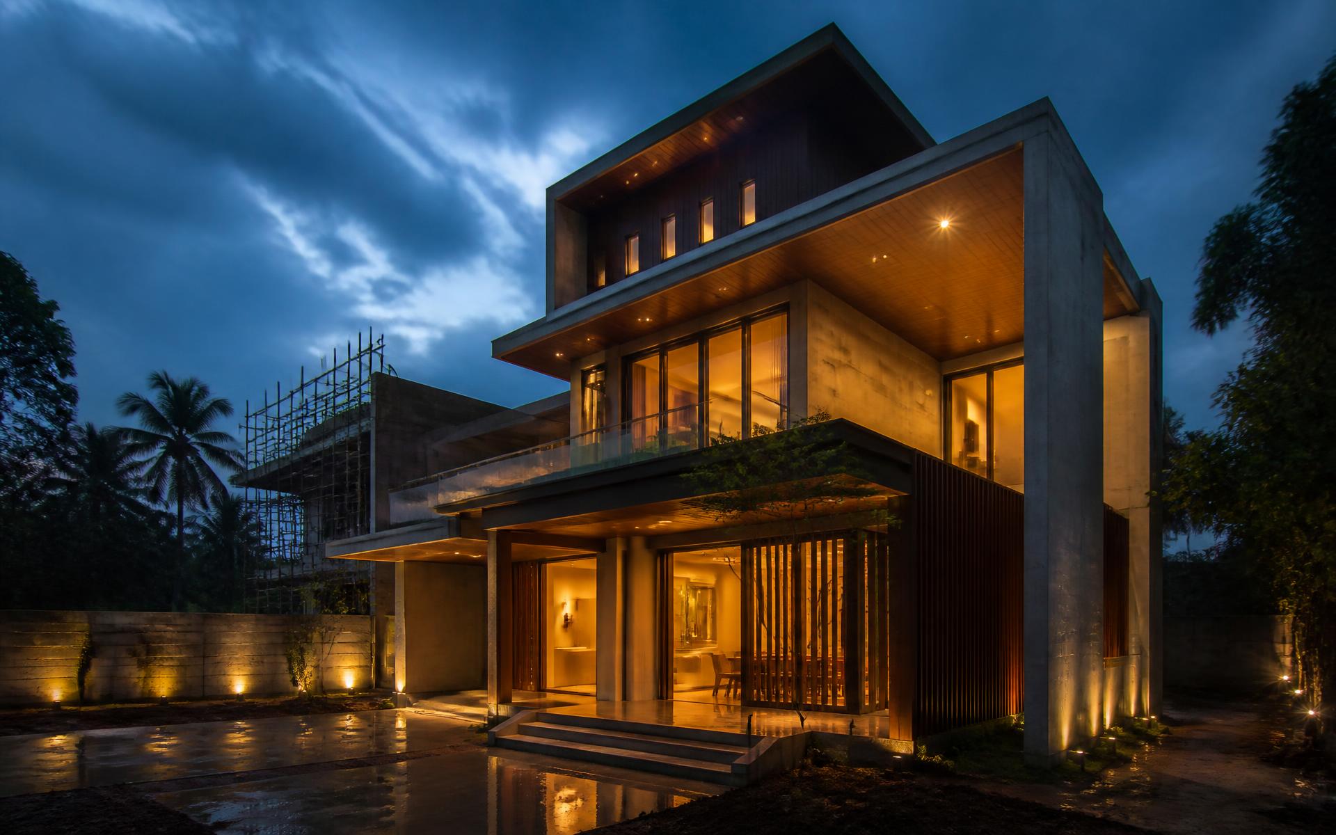 Modern luxury residential architecture built by H2 Construction in Kallakurichi